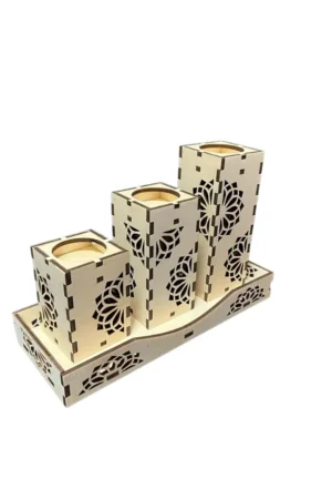Potrójny świecznik tealight
